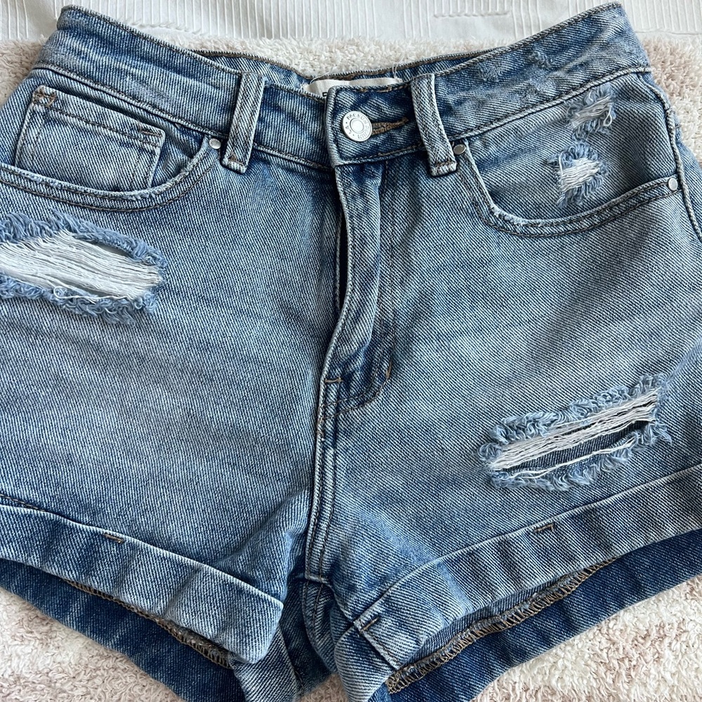 Pac Sun Denim Mom Shorts Size 23
